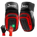Produktbild: Delphi (Doppelverschluss Gel- rutschfeste Knieschoner arbeiten und Arbeitshandschuhen - Bequeme und leicht zu reinigende Knieschoner für Fliesenleger in Universalgröße