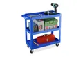 Produktbild: relaxdays Werkstattwagen mit 3 Ebene, blau, max. Traglast:100 kg, blau