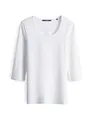 Produktbild: someday Damen Dreiviertelarmshirt | Jerseyshirt Kain Slim mit aus Modal Mix White, 38