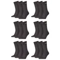 Produktbild: PUMA 18 Paar Sportsocken Tennis Socken Gr. 35-49 Unisex für sie und ihn, Farbe:201 - anthracite, Socken & Strümpfe:47-49