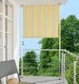 Produktbild: Angerer Freizeitmöbel Klemm-Senkrechtmarkise gelb/grau, BxH: 150x225 cm