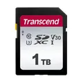Produktbild: Transcend 1TB Highspeed SDXC-Speicherkarte (für Digitalkameras; Fotos & Videos; Autoradio) Klasse 10, UHS-I U3, Video Speed Class V30 für 4K Ultra HD - TS1TSDC300S