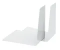 Produktbild: 4304-10 - Buchstützen Metall, 120x140x145 mm, keilförmig, 1 Paar, weiß