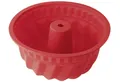 Produktbild: Silikon Gugelhupfform 22cm rot Antihaft Backform flexibel spülmaschinenfest