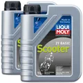 Produktbild: 2x Liqui Moly 1619 Motorbike 2T Basic Scooter Motoröl Roller mineralisch 1L