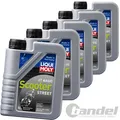 Produktbild: 5x LIQUI MOLY 1L MOTORBIKE 2T BASIC SCOTER STREET MOTORROLLER ROLLER MOTORÖL