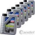 Produktbild: 6x LIQUI MOLY 1L MOTORBIKE 2T BASIC SCOTER STREET MOTORROLLER ROLLER MOTORÖL