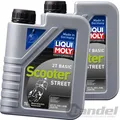 Produktbild: 2x LIQUI MOLY 1L MOTORBIKE 2T BASIC SCOTER STREET MOTORROLLER ROLLER MOTORÖL