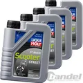 Produktbild: 4x LIQUI MOLY 1L MOTORBIKE 2T BASIC SCOTER STREET MOTORROLLER ROLLER MOTORÖL