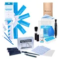Produktbild: LENS-AID Reinigungsset für Kamera, Objektiv & Sensor: Komplettset mit Flüssigreiniger, Blasebalg, Pinsel, Lens Cleaning Pen, Mikrofasertuch, Elektronik-Pflegeset & Sensor Swabs (16 mm)