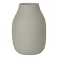 Produktbild: blomus Vase -COLORA- | Blumenvase aus Keramik | Farbe Mourning Dove | Größe L Ø14x20H cm | hochwertige Handarbeit
