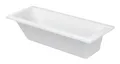 Produktbild: Duravit D-Code Rechteckbadewanne Ablauf im Fußbereich Einbauversion mit einer Rückenschräge 1700 x 700 mm - Weiß - 700098000000000