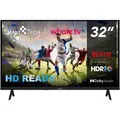 Produktbild: Smart Tech 32HH01K, Whale OS, 32 Zoll (80 cm), HD-LED-Fernseher mit Netflix, YouTube, Amazon Prime Video und Disney+ - Schwarz