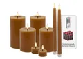 Produktbild: LC Home LED-Kerze (Spar-Set, 8-tlg., verschiedene Größen), Echtwachs, Dimmbar, Timer Funktion