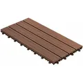 Produktbild: Floordirekt - Klickfliesen Wpc-terrassendielen Royal Hellbraun 60 X 30 Cm