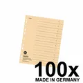 Produktbild: 100er Falken Trennblätter Recycling-Karton für DIN A4 chamois #80001688
