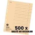 Produktbild: Falken Trennblätter DIN A4 Chamois 10 - 800 Stück für Ordner Hefter Ringbücher