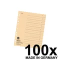 Produktbild: 100x Falken Trennblätter 80001688 DIN-A4, 24x30cm, 230g/m² Karton, chamois
