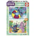 Produktbild: Educa - Disney Stitch   Set von 2 Puzzle für Kinder mit 100 Teilen. Maßnahme: 40