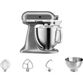 Produktbild: KitchenAid 5KSM185PSEMS Medaillon Silber