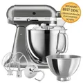 Produktbild: KitchenAid Artisan Küchenmaschine 4,8L 5KSM185 Medallion Silber Zubehöraktion