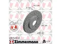 Produktbild: ZIMMERMANN Bremsscheibe 400143552 Vorderachse Gelocht 288mm 25mm für Mercedes