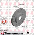 Produktbild: 2x Bremsscheibe innenbelüftet 400.1435.52 ZIMMERMANN für MERCEDES-BENZ C-KLASSE