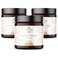 Produktbild: bedrop Manuka Honig mit MGO 500+ 3x 140g zum Sparpreis | 100% echter Premium Manukahonig aus Neuseeland mit zertifiziertem Methylglyoxal Gehalt (Analyse-Zertifikat)