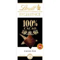 Produktbild: Lindt Excellence Tafel Bitter 100Prozent Kakao Vegan Feinherb Schokolade 50g