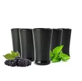 Produktbild: Sendez Schnapsglas 6 schwarze Schnapsgläser Schnaps Shots Stamper Wodkagläser, 6-tlg., Glas