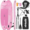Produktbild: VirtuFit Supboard Cruiser 305 - Pink - Mit Kajak-Sitz, Zubehör und Tragetasche