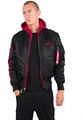 Produktbild: ALPHA INDUSTRIES Herren MA-1 D-Tec SE Bomberjacke, Black/Red, XL