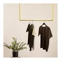 Produktbild: RSR Hangers Kleiderstange Garderobe Industrial Design Gold für Decke Garderobenstange U-Form 50 cm x 50 cm