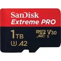 Produktbild: Extreme PRO 1 TB microSDXC, Speicherkarte UHS-I U3, Class 10, V30, A2