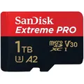 Produktbild: SanDisk 1TB Extreme PRO microSD Speicherkarte 2022 200MB/s & 140MB/s Lese/Schreibgeschwindigkeit, A2 C10 V30 UHS-I U3