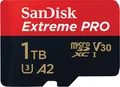 Produktbild: SanDisk Extreme® PRO microSDXC Speicherkarte 1TB mit SD-Adapter SDSQXCD-1T00-GN6MA