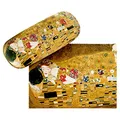 Produktbild: VON LILIENFELD Brillenetui Gustav Klimt Der Kuss Liebe Kunst Motiv Etui Brille Mikrofaser Brillenputztuch Brillenbox Stabiles Hardcase Set mit Stoff bezogen