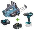 Produktbild: Makita Set DUC122Z Akku-Kettensäge + DDF482Z Akku-Schrauber +1x Akku 3Ah + Lader