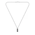 Produktbild: BOSS Jewelry Gliederhalskette für Herren Kollektion KASSY EMBLEM aus Edelstahl mit einem Anhänger aus schwarzem Email - 1580677