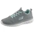 Produktbild: Skechers Graceful - Twisted Fortune Sneaker Freizeitschuh, Halbschuh, Schnürschuh mit Memory Foam grau 36 EU