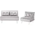 Produktbild: Sofa Set 3-Sitzer VESTFOLD Samtstoff Grau