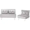 Produktbild: Beliani Sofa-Set, Grau, Textil, 3-Sitzer, 130x81x78 cm, Wohnzimmer, Sofas & Couches, Sitzgarnituren