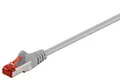 Produktbild: Goobay 50887 CAT 6 Patchkabel, S/FTP (PiMF), Grau, 2 m - LSZH halogenfrei, Kupfe