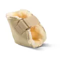 Produktbild: Lammfell Fersenschoner von Fellhof®, Anti-Dekubitus Fersenpolster für Bettlägerige, OEKO-TEX® zertifiziert, waschbar bei 30 °C (Beige, Größenverstellbar)