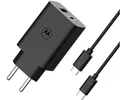 Produktbild: Motorola – Turbopower 50-W-Schnellladegerät mit USB-PD QC 4.0-Technologie für Mobiltelefone – inklusive 1 m langem USB-A-auf-USB-C-Kabel