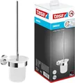 Produktbild: tesa SMOOZ WC-Garnitur, satiniertes Glas, ohne Bohren Toilettenbürsten-Set, Wandbefestigung