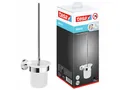 Produktbild: tesa WC-Reinigungsbürste 1 x SMOOZ Toilettenbürste, (Komplett-Set, 3-tlg), chrom - silber - 13,7 cm : 9,7 cm : 41 cm