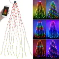 Produktbild: Lunartec Smarter LED-Tannenbaumüberwurf, 1,8 m, 180 RGB-IC-LEDs, App, IP44