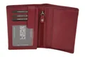 Produktbild: LEAS Wiener-Kombibörse mit Geheimfach Echt-Leder, Special Edition(Burgandy rot)