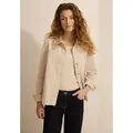 Produktbild: Cordjacke CECIL, Damen, Gr. XS (36), lila (pearl beige), Web, Obermaterial: 99% Baumwolle, 1% Elasthan; Futter: 100% Polyester, unifarben, normal normal, V-Ausschnitt, Bündchen, Jacken, aus Baumwolle mit Stretchanteil